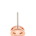 エルメス HERMES ポップアッシュ Hピアス ミニ ロカバール ボーテ×ローズゴールド GP エナメル ピアス ローズゴールド金具 新品 未使用 PG金具 Hモチーフ