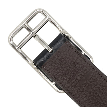 エルメス HERMES ケープコッド 32 H049676CKAB085 ブラック×ショコラ ボックスカーフ トゴ #85 ベルト 新品 未使用 リバーシブル 2026年製