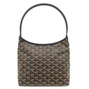 ゴヤール GOYARD ボエム ホーボーミニバッグ BOHEMEMINTY01CL01P ブラック キャンバス ゴヤールディンキャンバス シュヴロッシュカーフスキン ショルダーバッグ 新品 未使用 ヘリンボーン柄