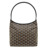 ゴヤール GOYARD ボエム ホーボーミニバッグ BOHEMEMINTY01CL01P ブラック キャンバス ゴヤールディンキャンバス シュヴロッシュカーフスキン ショルダーバッグ 新品 未使用 ヘリンボーン柄