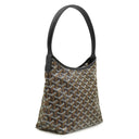ゴヤール GOYARD ボエム ホーボーミニバッグ BOHEMEMINTY01CL01P ブラック キャンバス ゴヤールディンキャンバス シュヴロッシュカーフスキン ショルダーバッグ 新品 未使用 ヘリンボーン柄
