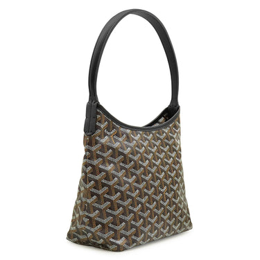 ゴヤール GOYARD ボエム ホーボーミニバッグ BOHEMEMINTY01CL01P ブラック キャンバス ゴヤールディンキャンバス シュヴロッシュカーフスキン ショルダーバッグ 新品 未使用 ヘリンボーン柄