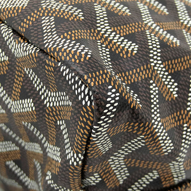 ゴヤール GOYARD ボエム ホーボーミニバッグ BOHEMEMINTY01CL01P ブラック キャンバス ゴヤールディンキャンバス シュヴロッシュカーフスキン ショルダーバッグ 新品 未使用 ヘリンボーン柄