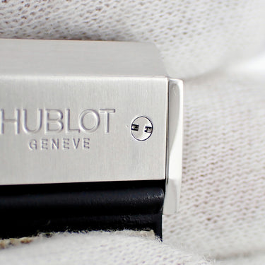 腕時計 ウブロ HUBLOT ビッグバン スノーレオパード 341.SX.7717.NR.1977 自動巻き メンズ OH済 純正ダイヤ ヒョウ柄 クロノグラフ 限定