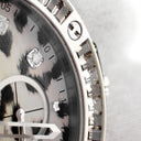 腕時計 ウブロ HUBLOT ビッグバン スノーレオパード 341.SX.7717.NR.1977 自動巻き メンズ OH済 純正ダイヤ ヒョウ柄 クロノグラフ 限定