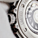 腕時計 ウブロ HUBLOT ビッグバン スノーレオパード 341.SX.7717.NR.1977 自動巻き メンズ OH済 純正ダイヤ ヒョウ柄 クロノグラフ 限定