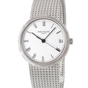 腕時計 パテックフィリップ PATEK PHILIPPE カラトラバ 3802/205 自動巻き メンズ OH済 K18WG無垢 ホワイト デイト ローマン ヴィンテージ