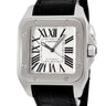 腕時計 カルティエ Cartier サントス100 LM サントス誕生100周年記念モデル W20073X8 自動巻き メンズ OH済 スクエア 角型 ローマン