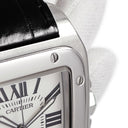 腕時計 カルティエ Cartier サントス100 LM サントス誕生100周年記念モデル W20073X8 自動巻き メンズ OH済 スクエア 角型 ローマン