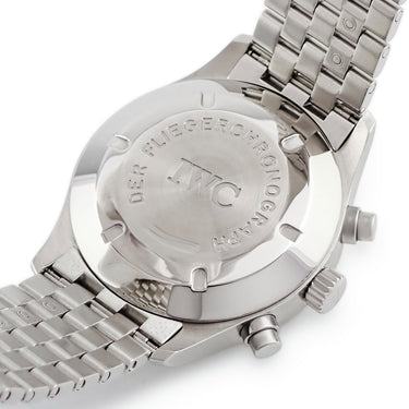 腕時計 IWC IWC スピットファイア クロノグラフ IW370628 自動巻き メンズ OH済 パイロットウォッチ デイデイト シルバー