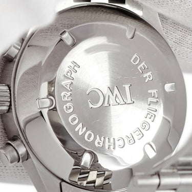 腕時計 IWC IWC スピットファイア クロノグラフ IW370628 自動巻き メンズ OH済 パイロットウォッチ デイデイト シルバー