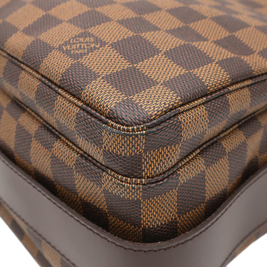 ルイヴィトン LOUIS VUITTON ナヴィグリオ N45255 ダミエエベヌ ダミエキャンバス ショルダーバッグ ゴールド金具 茶 斜め掛け 肩掛け