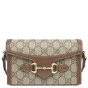 グッチ GUCCI ホースビット1955 ミニバッグ 699296 ベージュ×エボニー GGスプリームキャンバス レザー ショルダーバッグ ゴールド金具 ショルダー 斜め掛け