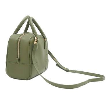 ロエベ LOEWE アマソナ19 スクエア A039N10X03 アボカドグリーン カーフ 2WAYバッグ ゴールド金具 緑 ハンドバッグ ショルダー
