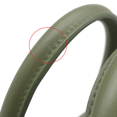 ロエベ LOEWE アマソナ19 スクエア A039N10X03 アボカドグリーン カーフ 2WAYバッグ ゴールド金具 緑 ハンドバッグ ショルダー