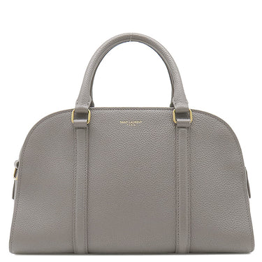 サンローラン SAINT LAURENT ダッフルロック 655008 グレー レザー 2WAYバッグ ゴールド金具 ハンドバッグ ショルダー