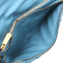 サルヴァトーレ・フェラガモ Salvatore Ferragamo ヴィヴァ ボウ 21I446 ライトブルー レザー ショルダーバッグ ゴールド金具 ヴァラ リボン