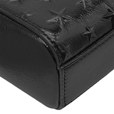 ジミーチュウ JIMMY CHOO ペガシ ミニ スターエンボス ブラック パテントレザー 2WAYバッグ 黒 星 スター ハンドバッグ ショルダー