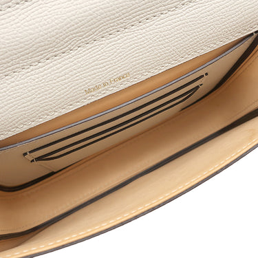 デルヴォー DELVAUX ランゴー AA0596BKN040JDG ライトグレー レザー ショルダーバッグ ゴールド金具 ショルダー D型 カード入れ