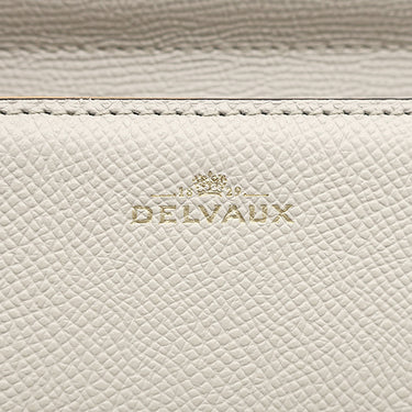 デルヴォー DELVAUX ランゴー AA0596BKN040JDG ライトグレー レザー ショルダーバッグ ゴールド金具 ショルダー D型 カード入れ