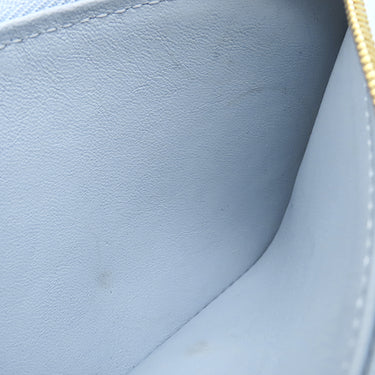 ルイヴィトン LOUIS VUITTON ポルトフォイユ カプシーヌ コンパクト サマー スターダスト M81306 ブルー×ピンク レザー 三つ折り財布 ゴールド金具 青 小銭入れ