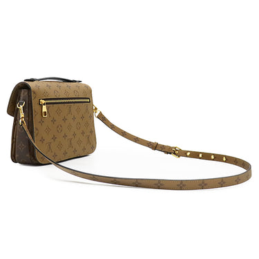 ルイヴィトン LOUIS VUITTON ポシェット メティス MM M44876 モノグラムリバース モノグラムキャンバス モノグラムリバースキャンバス 2WAYバッグ ゴールド金具 茶