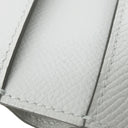 エルメス HERMES ベアン コンビネ ブルーグラシエ ヴォーエプソン 三つ折り財布 シルバー金具 青 グレー 2025年製