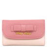 ミュウミュウ MIU MIU マドラス バイカラー 5M0222 ローズ レザー マドラスレザー キーケース ゴールド金具 鍵入れ 6連 6本 リボン
