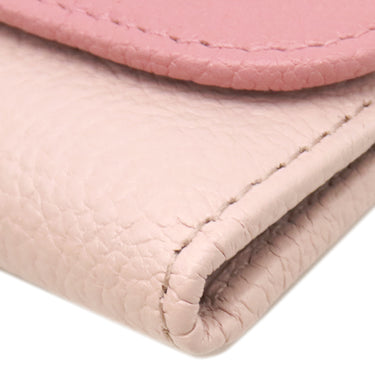 ミュウミュウ MIU MIU マドラス バイカラー 5M0222 ローズ レザー マドラスレザー キーケース ゴールド金具 鍵入れ 6連 6本 リボン