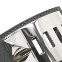 エルメス HERMES コリエドシアン スイフト 066850CK88S ブラック×シルバー スイフト GP S ブレスレット 黒 スタッズ 牛革