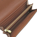 ルイヴィトン LOUIS VUITTON ポルトフォイユ サラ M60531 モノグラム モノグラムキャンバス 長財布 ゴールド金具 茶 フラップ 小銭入れ