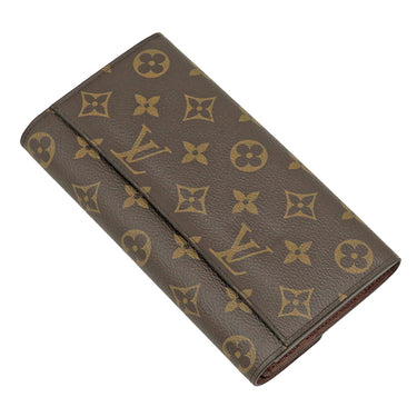 ルイヴィトン LOUIS VUITTON ポルトフォイユ サラ M60531 モノグラム モノグラムキャンバス 長財布 ゴールド金具 茶 フラップ 小銭入れ