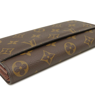 ルイヴィトン LOUIS VUITTON ポルトフォイユ サラ M60531 モノグラム モノグラムキャンバス 長財布 ゴールド金具 茶 フラップ 小銭入れ
