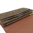 ルイヴィトン LOUIS VUITTON ポルトフォイユ サラ M60531 モノグラム モノグラムキャンバス 長財布 ゴールド金具 茶 フラップ 小銭入れ
