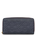ルイヴィトン LOUIS VUITTON ジッピー ウォレット M62121 マリーヌルージュ モノグラムアンプラント 長財布 ゴールド金具 紺 ラウンドファスナー