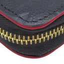ルイヴィトン LOUIS VUITTON ジッピー ウォレット M62121 マリーヌルージュ モノグラムアンプラント 長財布 ゴールド金具 紺 ラウンドファスナー