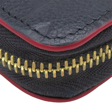 ルイヴィトン LOUIS VUITTON ジッピー ウォレット M62121 マリーヌルージュ モノグラムアンプラント 長財布 ゴールド金具 紺 ラウンドファスナー