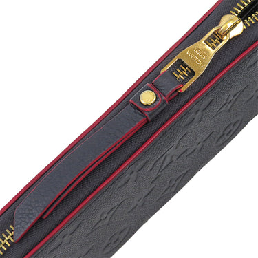 ルイヴィトン LOUIS VUITTON ジッピー ウォレット M62121 マリーヌルージュ モノグラムアンプラント 長財布 ゴールド金具 紺 ラウンドファスナー