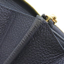ルイヴィトン LOUIS VUITTON ジッピー ウォレット M62121 マリーヌルージュ モノグラムアンプラント 長財布 ゴールド金具 紺 ラウンドファスナー