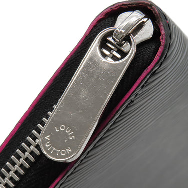ルイヴィトン LOUIS VUITTON ジッピーウォレット M64838 ノワール×ホットピンク エピレザー 長財布 シルバー金具 黒 ピンク 小銭入れ ラウンドファスナー