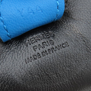 エルメス HERMES ロデオPM ブラック×ゴールド×ブルーザンジバル アニョーミロ バッグチャーム 黒 茶 青