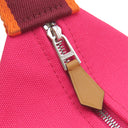 エルメス HERMES ブリッド ア ブラック PM H104222M ハイビスカス コットンキャンバス ポーチ シルバー金具 バニティ Hロゴ