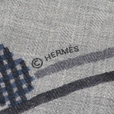 エルメス HERMES ロザンジュ GM グリシーヌ×グリフォンセ カシミヤ シルク ストール 【SAUT HERMES/ソー・エルメス】