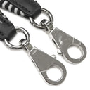 エルメス HERMES サングルカヴァル 25mm ブラック×ホワイト キャンバス スイフト カヴァルキャンバス ショルダーストラップ シルバー金具 バッグストラップ
