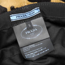 プラダ PRADA レオパード バケットハット 1HC137 ハニー ハラコ 14037 ハット 三角ロゴ