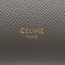 セリーヌ CELINE ベルトバッグ マイクロ 180153 グレー レザー 2WAYバッグ ゴールド金具 ハンドバッグ ショルダーバッグ