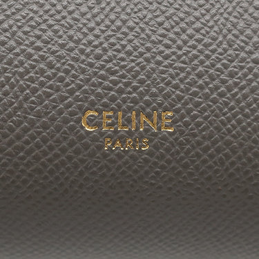 セリーヌ CELINE ベルトバッグ マイクロ 180153 グレー レザー 2WAYバッグ ゴールド金具 ハンドバッグ ショルダーバッグ