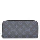 ルイヴィトン LOUIS VUITTON ジッピーウォレット ヴェルティカル M80423 ネイビーブルー レザー モノグラムシャドウレザー 長財布 ブラック金具 紺 小銭入れ ラウンドジップ