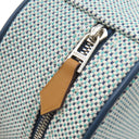 エルメス HERMES エヴァジオン H103605M マリン トワルアッシュ アニョーミロ ポーチ シルバー金具 青 紺 トワルH ラウンド