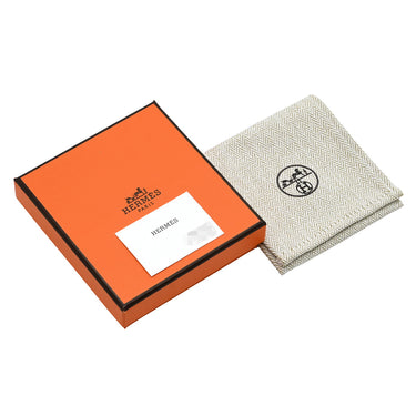 エルメス HERMES ポップアッシュ ミニ ペンダント ブラック×シルバー メタル ラッカー ネックレス 黒 Hモチーフ